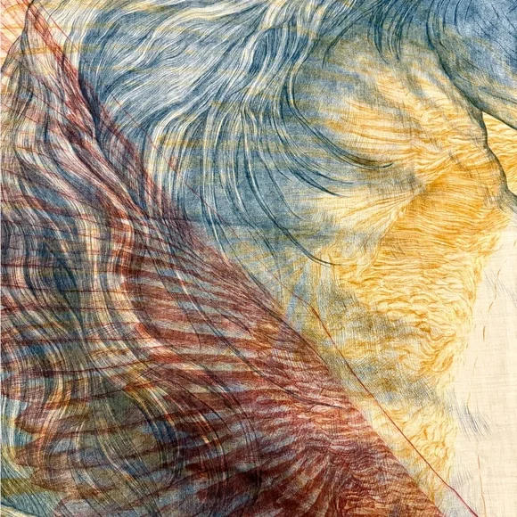 HERMÈS LES AILES DE PEGASE CASHMERE SILK 100 - Picture 3 of 10